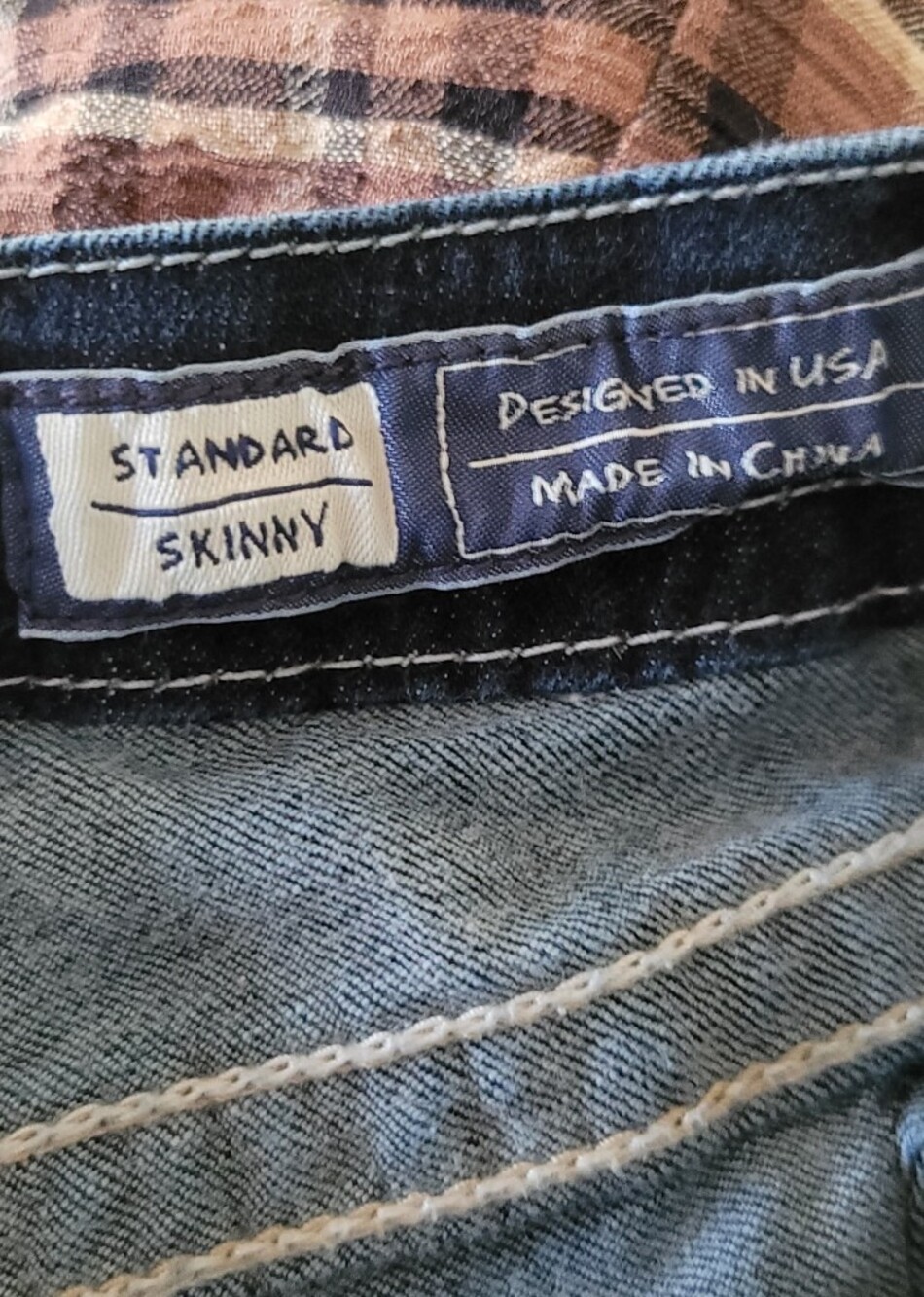 Miss Me Dark Blue Skinny Jeans with Subtle Fading - Picture 10 of 12